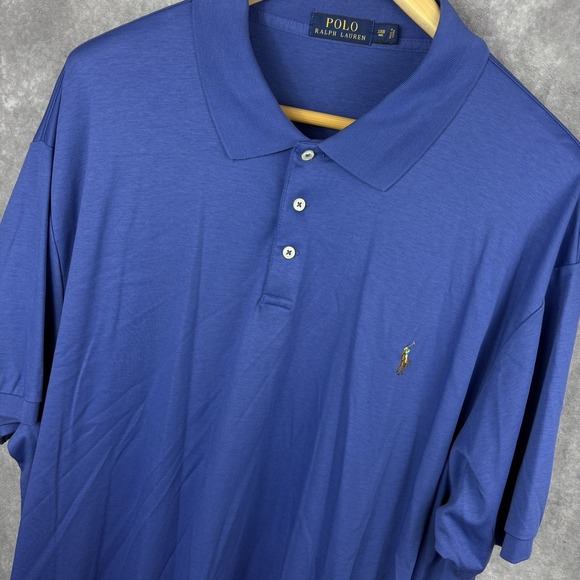 Polo Ralph Lauren Other - Ralph Lauren Polo Shirt Mens 3XB Big Blue Soft Flesh Pony Stretch Preppy